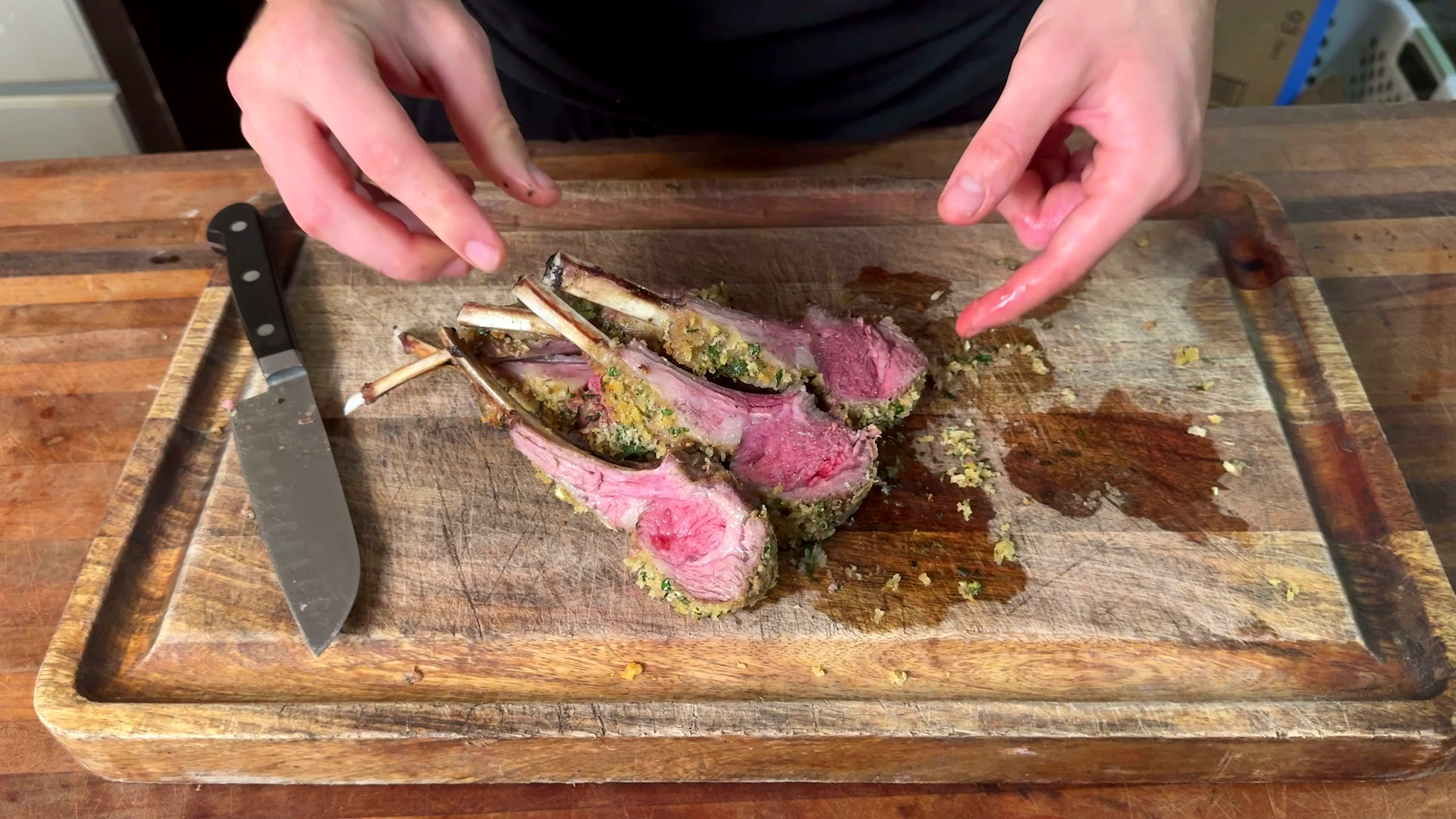 Herb-crusted rack of lamb